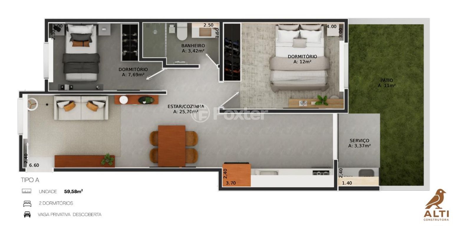 apartamento garden para comprar em Nova Alvorada, 1184 - foto 3