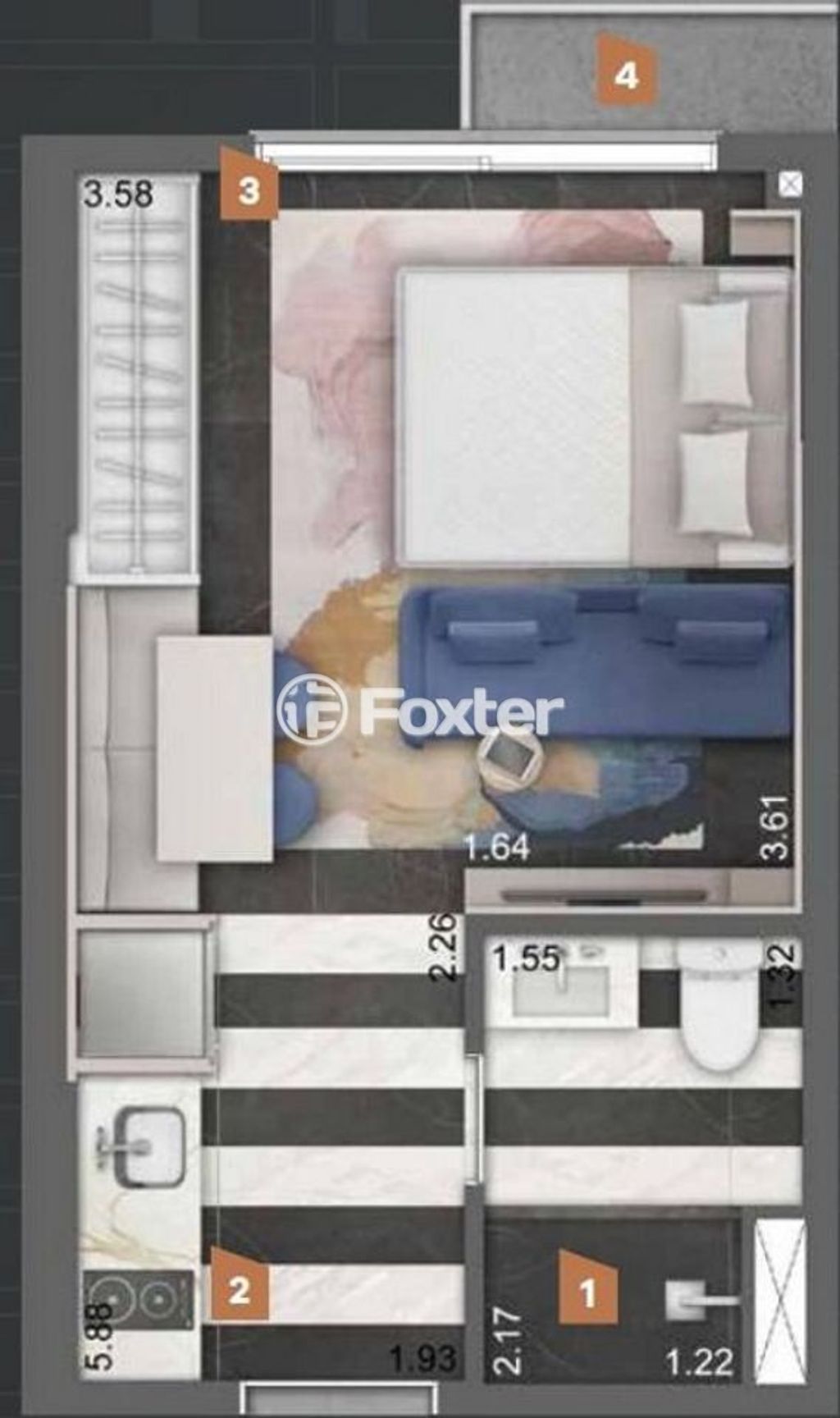 Studio/Kitnet/JK para comprar em GETULIO VARGAS, 1518 - foto 15